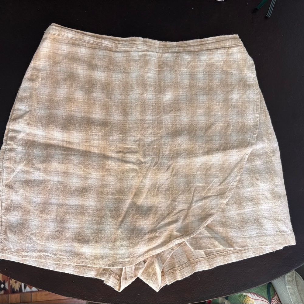 Christy Dawn Molly Skort in Coffee Flower Plaid